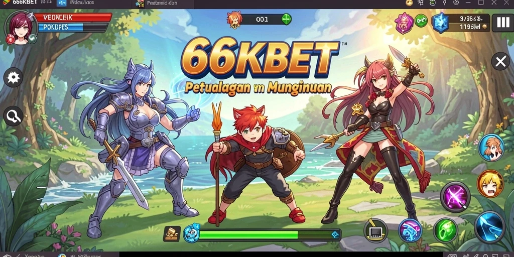 Tangkapan layar gameplay 66KBET yang penuh aksi dan petualangan menarik.