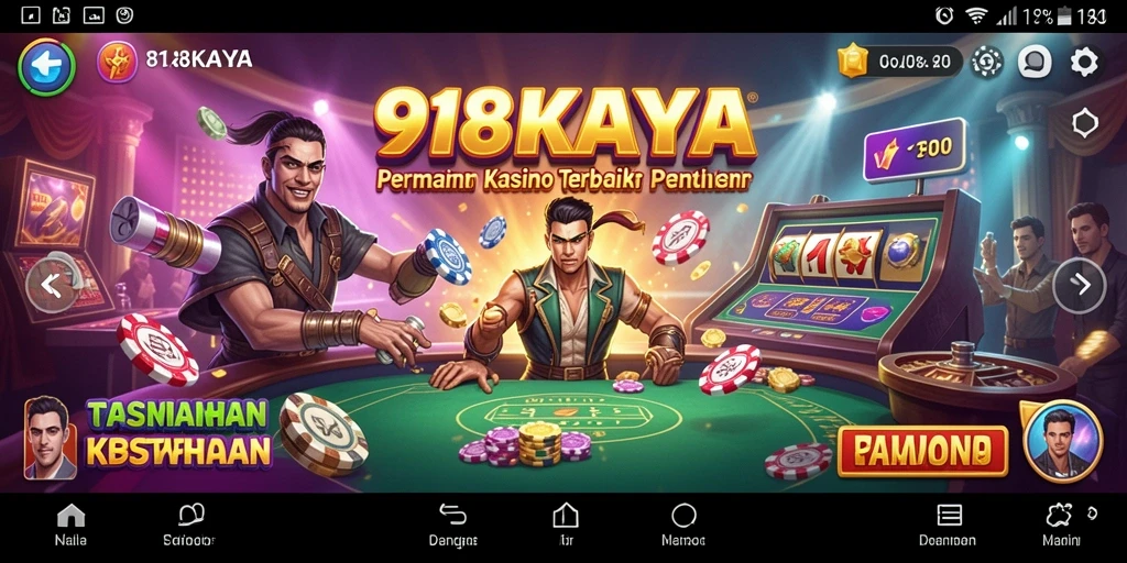 Tampilan gameplay seru dari aplikasi Kasino 918KAYA.
