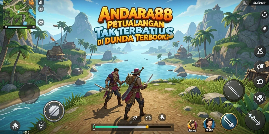 Tampilan gameplay Open World yang mendebarkan dalam ANDARA88.