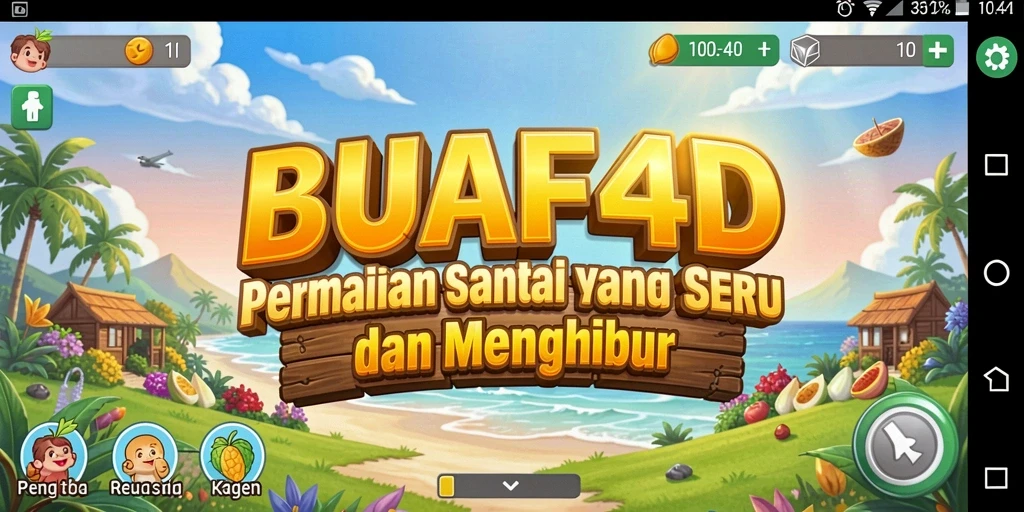 Tampilan gameplay BUAH4D yang seru dan penuh warna.