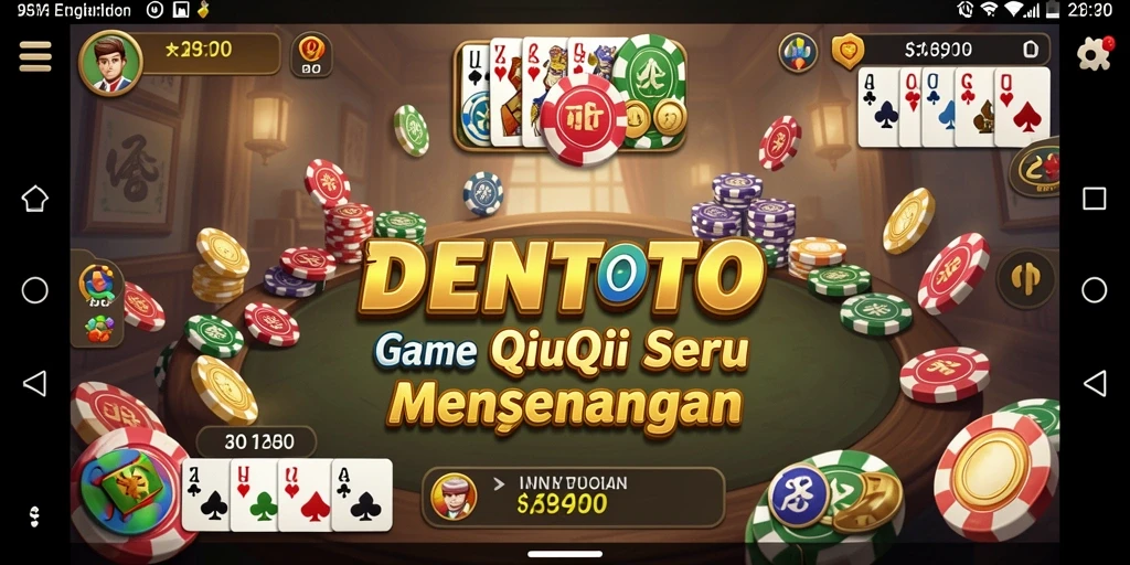 Screenshot DENTOTO menampilkan gameplay QiuQiu yang seru.