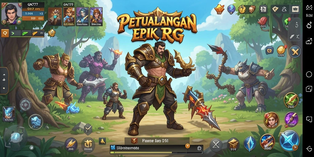 Screenshot gameplay GN777 menunjukkan aksi pertarungan yang mendebarkan dan karakter menarik.