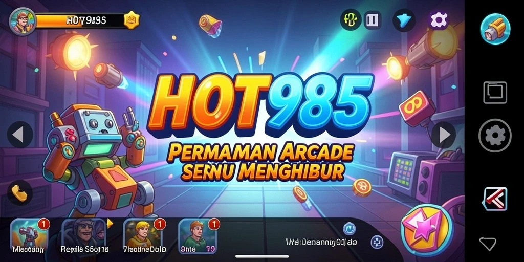 Screenshot gameplay HOT985 menampilkan keseruan bermain game Arcade.