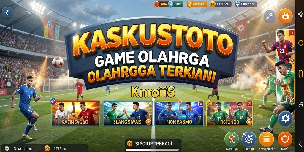 Tampilan gameplay seru di KASKUSTOTO dengan aksi olahraga mendebarkan.