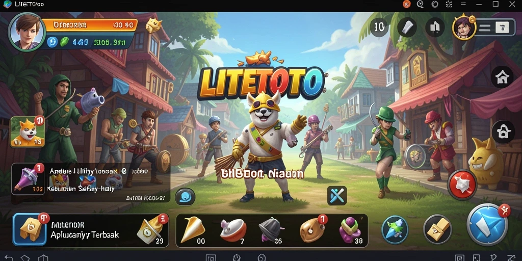 Tampilan antarmuka LITETOTO yang intuitif dan mudah digunakan.