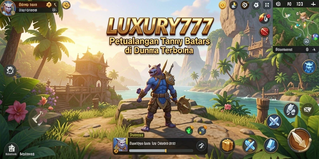 Screenshot gameplay <strong>LUXURY777</strong> menampilkan petualangan luar biasa di dunia terbuka.