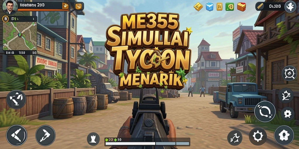 Screenshot gameplay ME355 yang menunjukkan keseruan mengelola bisnis Tycoon.
