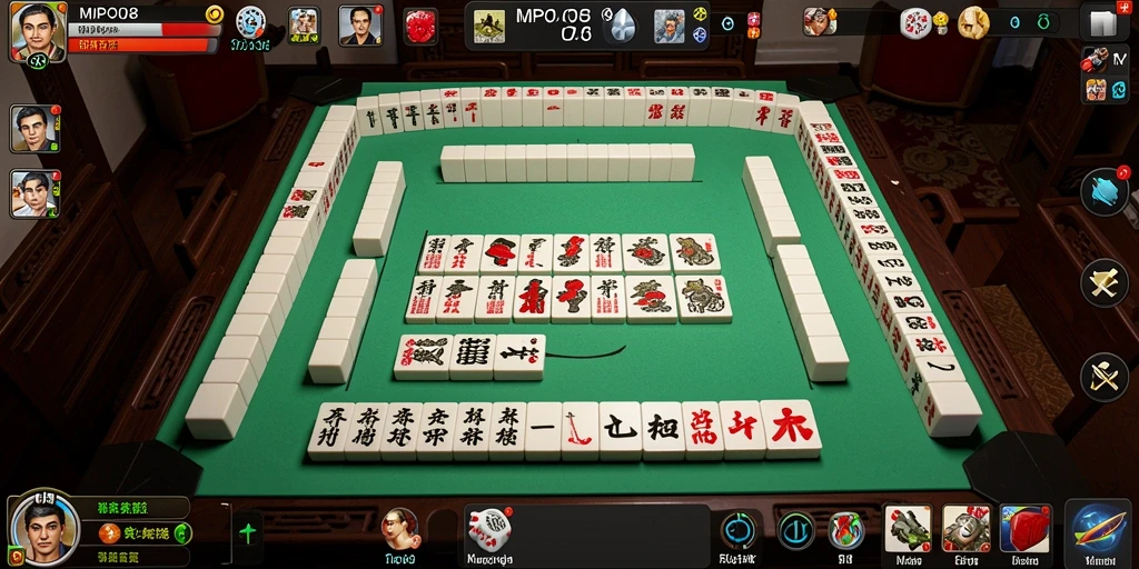 Screenshot utama MPO08 memperlihatkan gameplay Mahjong yang seru dan menantang.