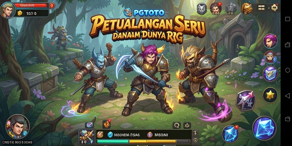 Tampilan gameplay RPG PGTOTO yang mendebarkan.
