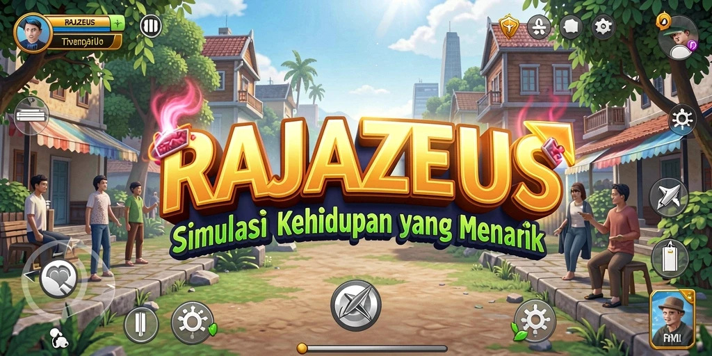 Tampilan screenshot gameplay <strong>RAJAZEUS</strong> yang menampilkan aktivitas simulasi menarik.