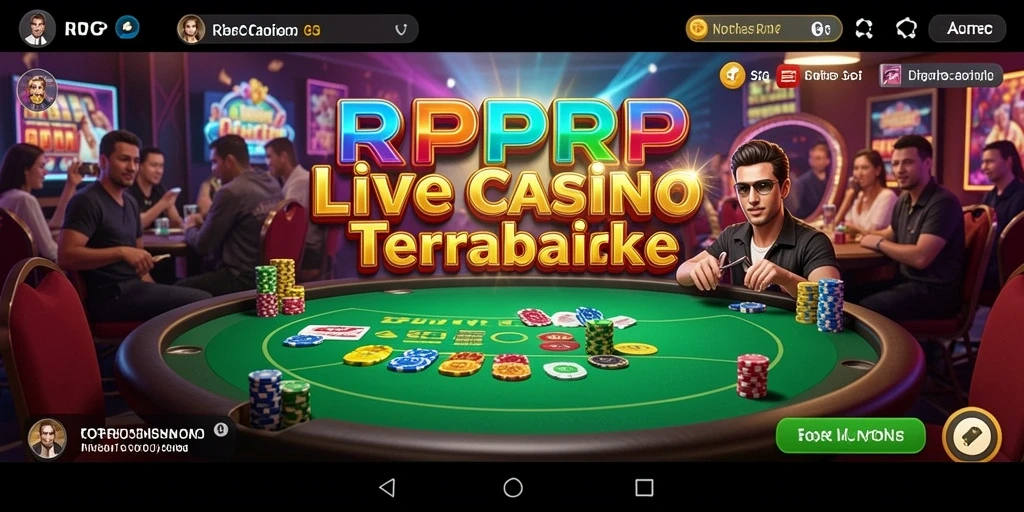 Tampilan gameplay menarik RPRPRP dengan dealer langsung.