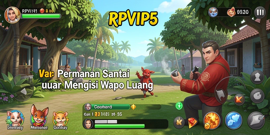 Screenshot RPVIP5 menampilkan pengalaman gameplay yang menyenangkan dan penuh warna.