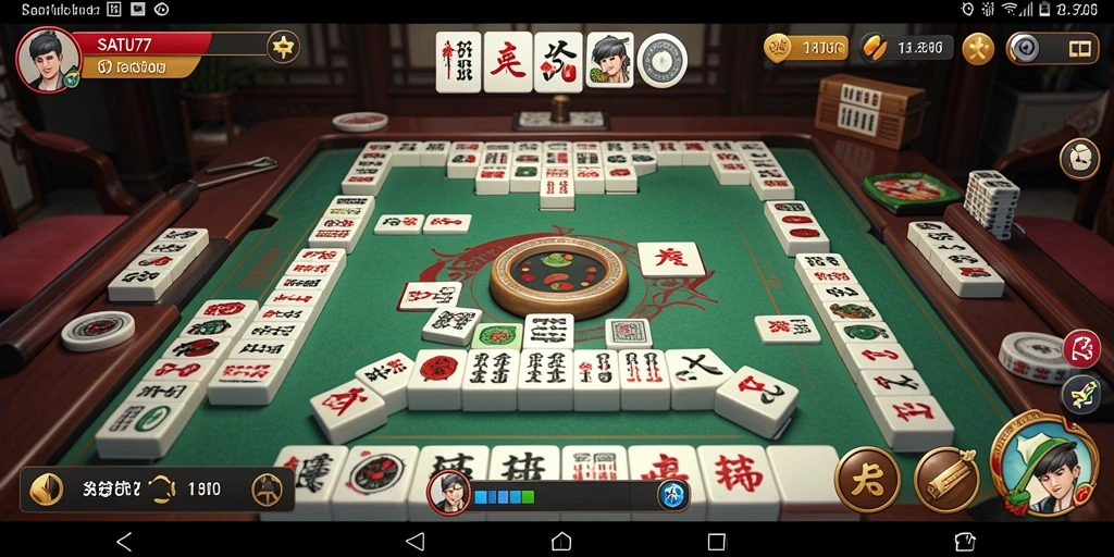Tampilan gameplay Mahjong yang menantang dan menarik.
