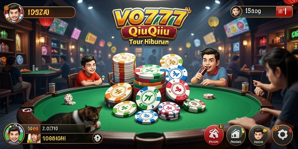 Tampilan gameplay QiuQiu yang menarik dan seru.
